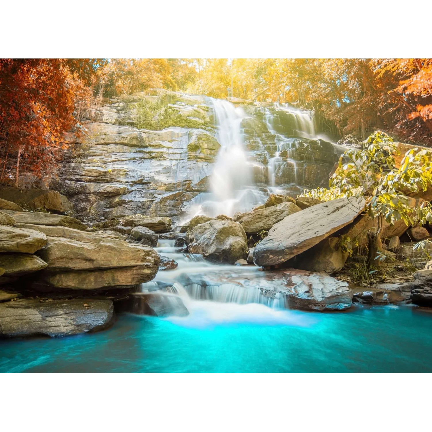 living walls Fototapete Designwalls Waterfall, glatt, (5 St)