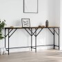 vidaXL Konsolentisch Räuchereiche 180x29x75 cm Holzwerkstoff 837764_3