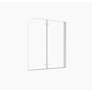 Duschparadies Badewannenaufsatz Badewannenfaltwand 90x140cm Duschabtrennung Duschwand 6mm Nano Glas Dusche