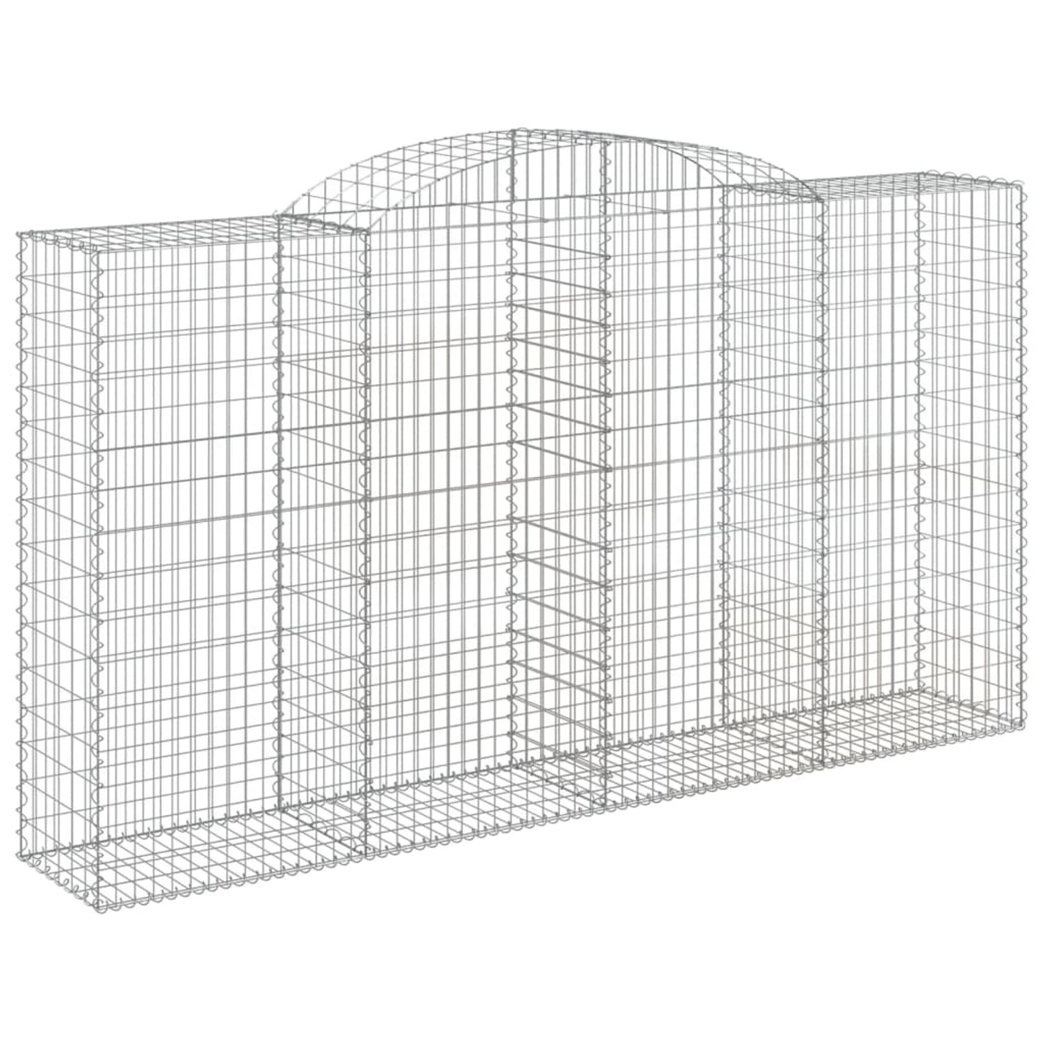 Thumbnail - vidaXL Gabionen mit Hochbogen 12 Stk 300x50x160/180cm Eisen 1667354