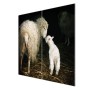 Banjado Herdabdeckplatte, 2-teilig, je 30x52 cm, Motiv: Schaf und Lamm.