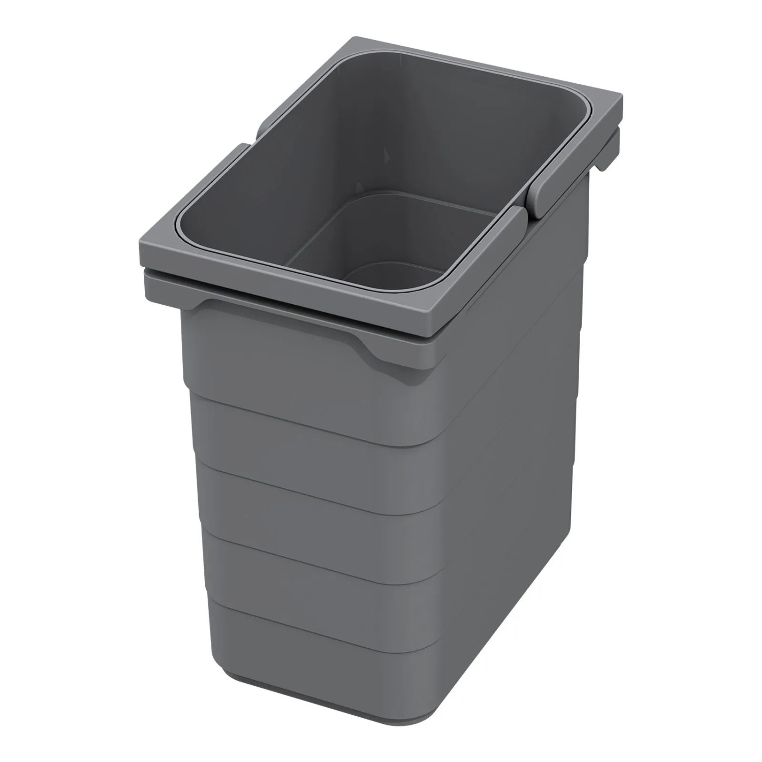 Ninka Eins2vier Abfallsammler Mülleimer 7L 250 x 230 x 153 mm Dunkelgrau 5076