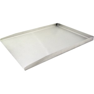 Steuber Plancha Platte aus Edelstahl, Grillutensil für Gas- und Kohlegrills.