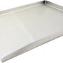 Steuber Plancha Platte aus Edelstahl, Grillutensil für Gas- und Kohlegrills.