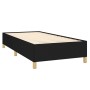 Schwarzes vidaXL Boxspringbett 90x190 cm mit Lattenrost und Füßen. Kategorie: Betten.