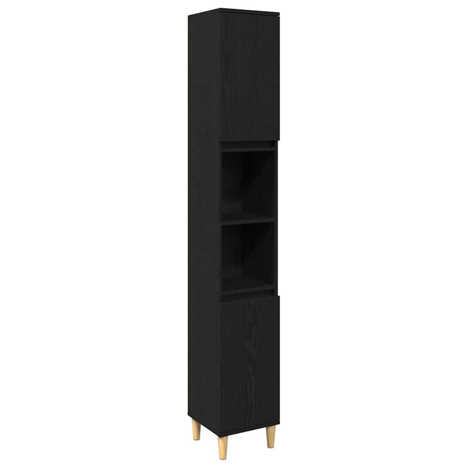 vidaXL Badezimmermöbel Set 3-Tlg Schwarz 60 x 30 x 60 cm Holzwerkstoff 3332 günstig online kaufen