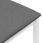 vidaXL Esszimmerstühle mit Kissen 2 Stk Weiß Massivholz Gummibaum 4102457_8