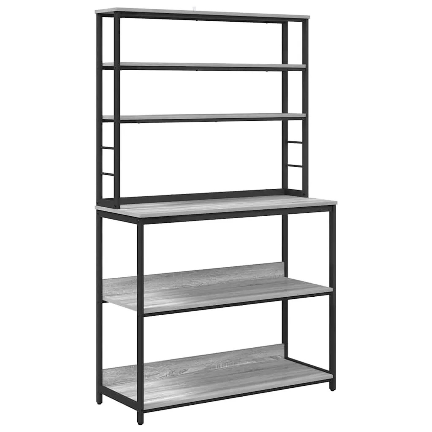vidaXL Küchenregal Graues Sonoma 100 x 40 x 168 cm Holzwerkstoff 883895