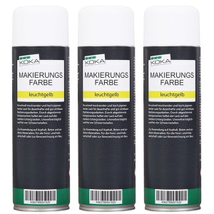 KOKA Markierungsfarbe Leuchtgelb 3 Stück