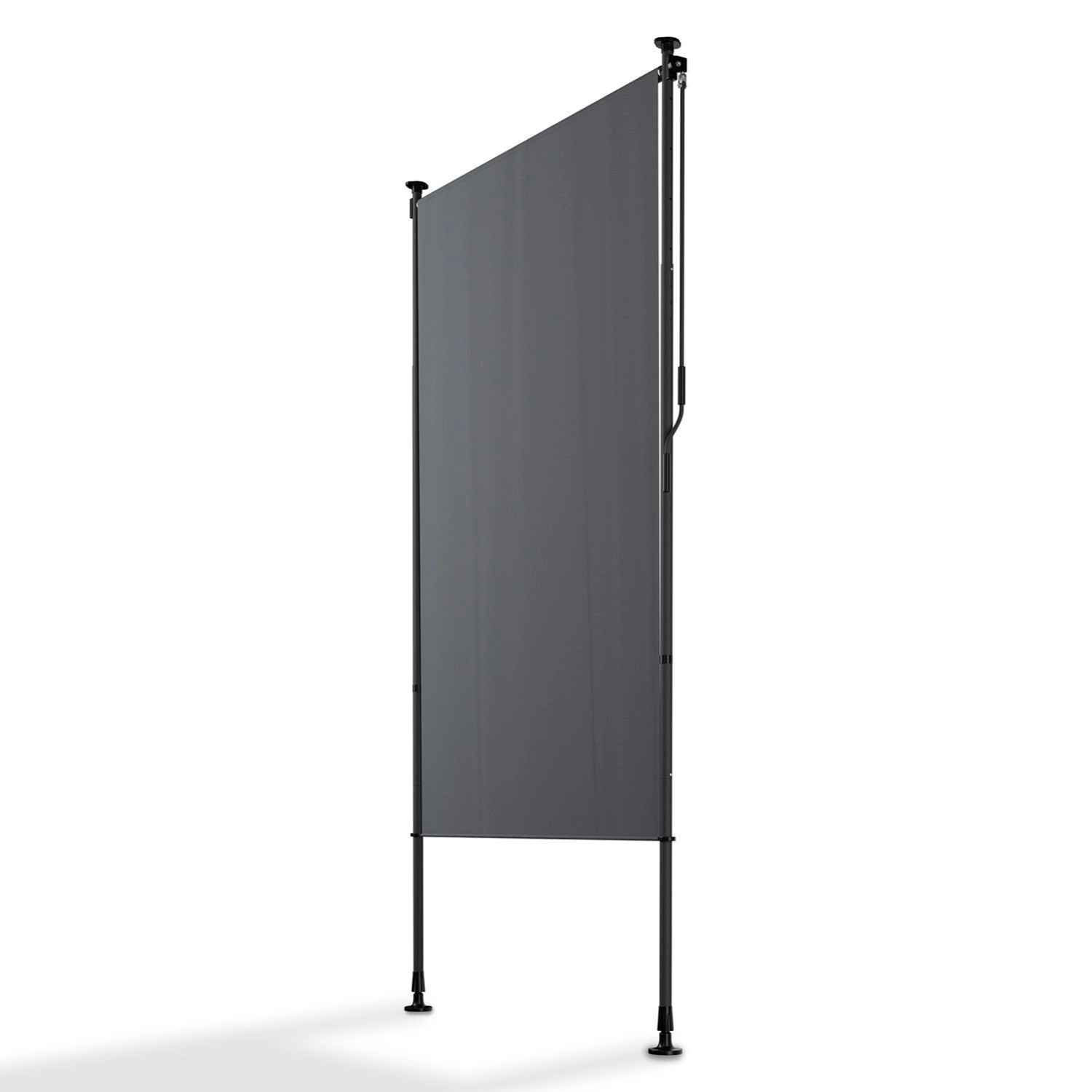 Juskys Senkrechtmarkise Barbados 120 x 310 cm Grau günstig online kaufen