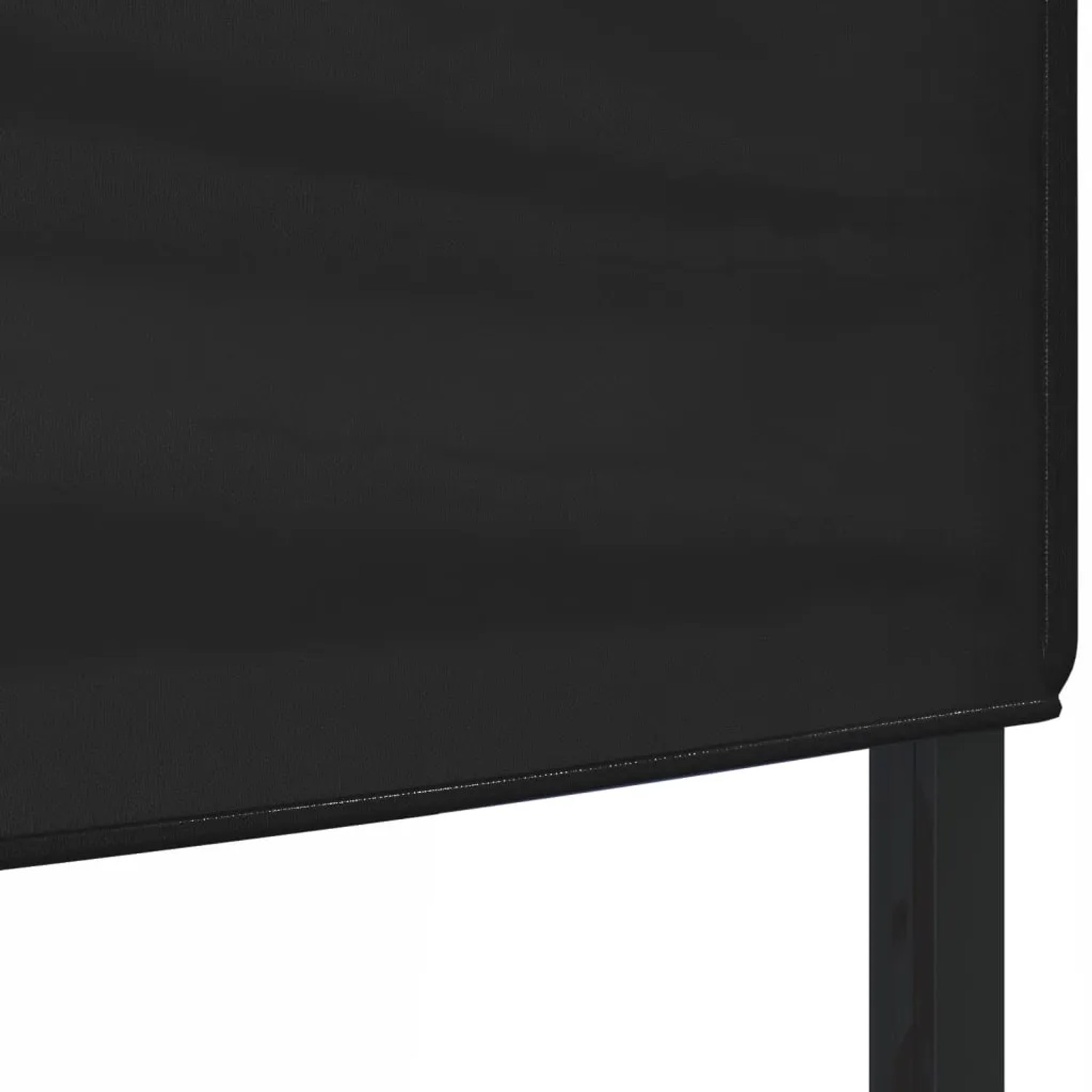 Detailansicht: Schwarzes, faltbares Partyzelt 3x6 m, Teil des Markisen & Sonnenschutz Sortiments.