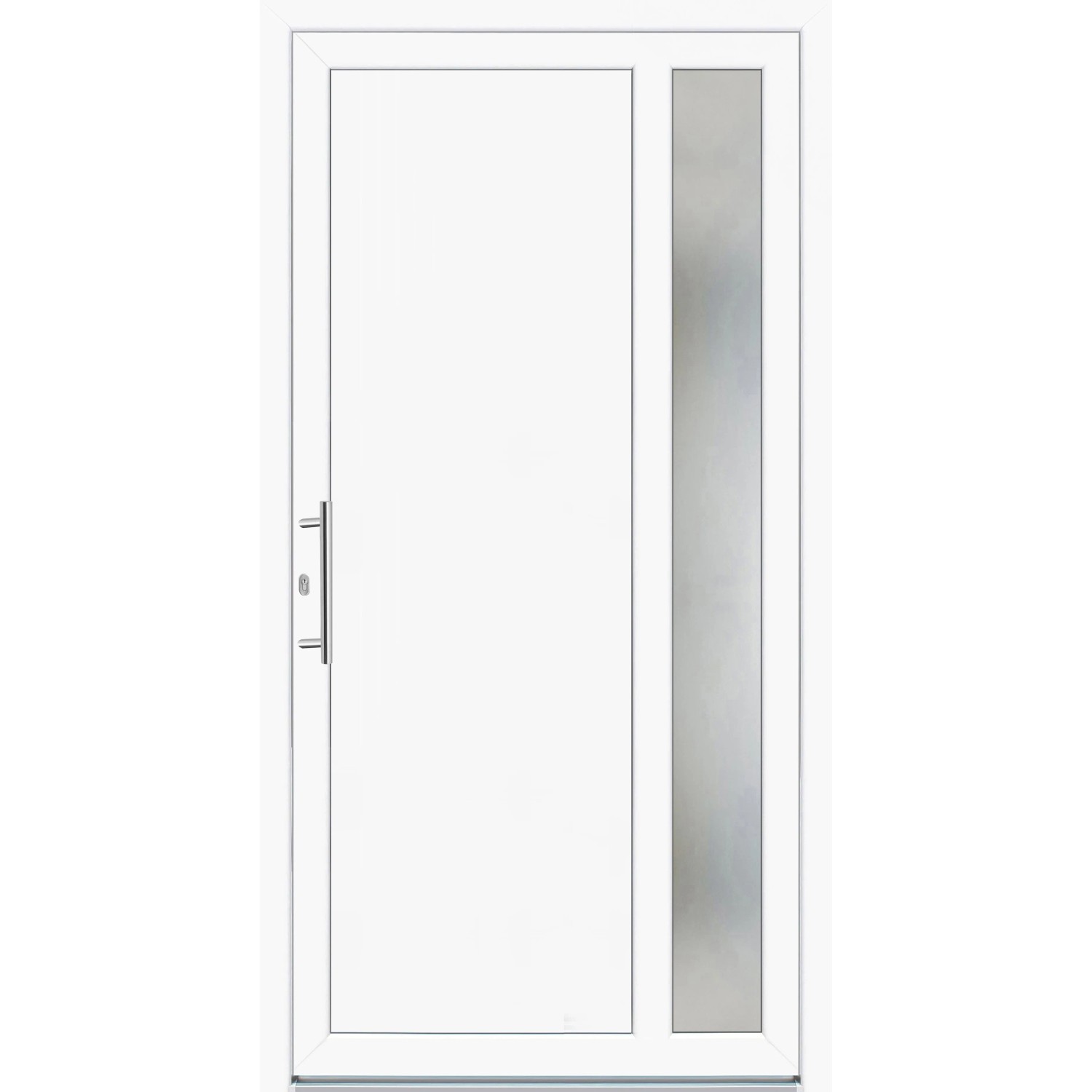 Panto Kunststoff-Haustür K011 Weiß 110 cm x 210 cm DIN L