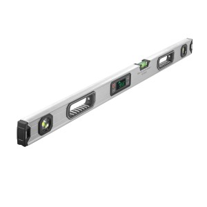 STAHLWERK Digitale Wasserwaage DW-1000 ST aus Aluminium, 1000 mm Länge, mit LED-Display.