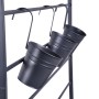 DELUKE Hochbeet ERFURT Anthrazit Eisen Metall-Hochbeet für Garten Balkon-Beet Gemüsebeet Kräuterbeet_2