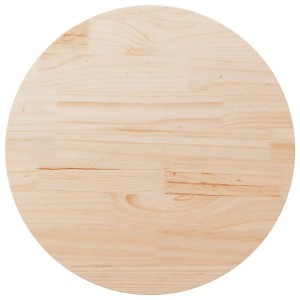 vidaXL Tischplatte Rund Ø80x3 cm Massivholz Kiefer 833670