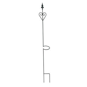 Montana-grüner Ringstab Honey, 180 cm hoch, aus Metall für Gartendekoration.