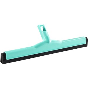 Leifheit Wasserschieber-Aufsatz Click-System, türkis mit schwarzer Gummilippe.