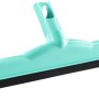 Leifheit Wasserschieber-Aufsatz Click-System, türkis mit schwarzer Gummilippe.