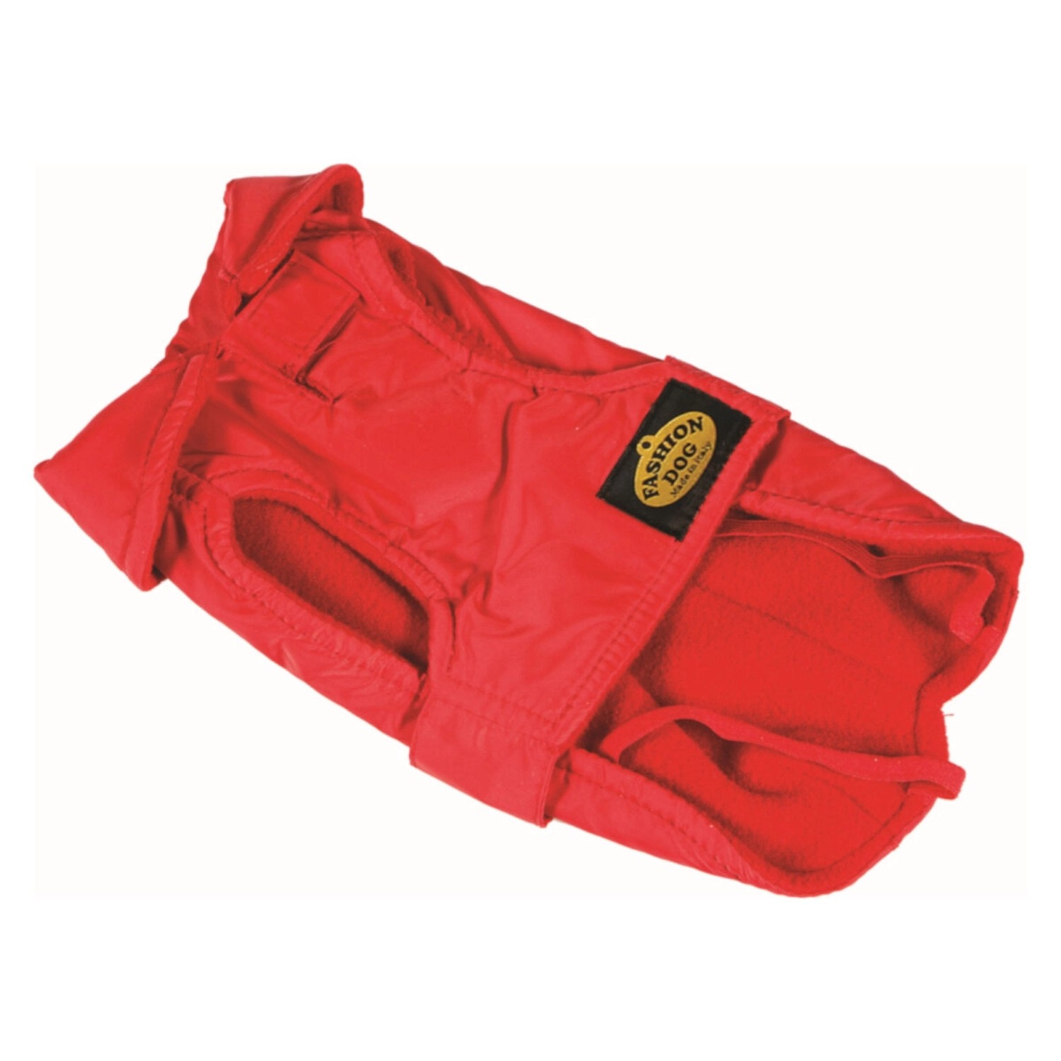 Fashion Dog Hunde-Regenmantel mit Fleecefutter Rot 55 cm