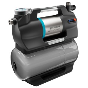 Gardena Hauswasserwerk 5600 SilentComfort, leistungsstarke Gartenpumpe mit 25l Tank.