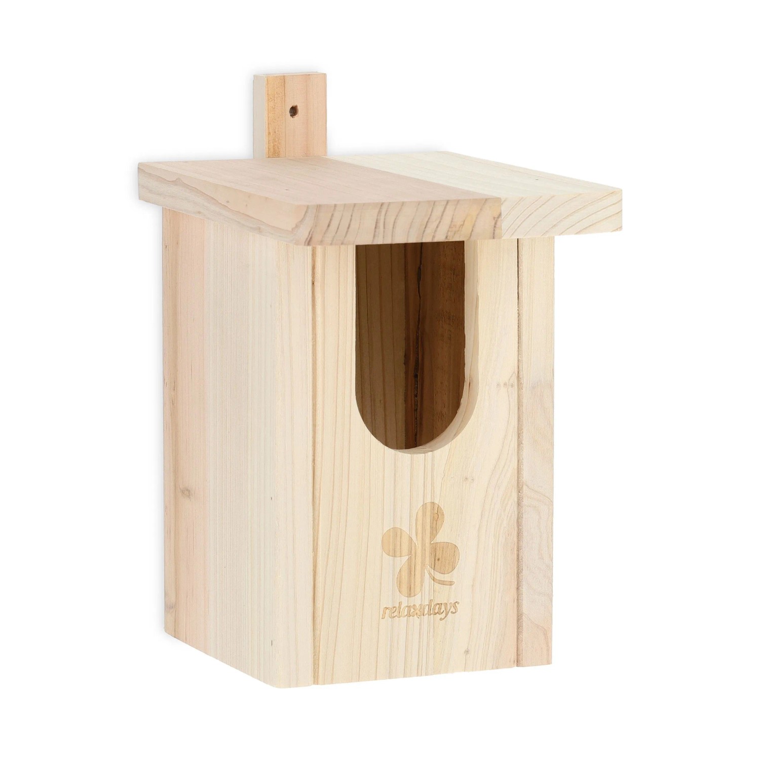 Relaxdays Nistkasten Tannenholz Natur Entnehmbarer Boden 25 cm x 15 cm x 21,5 cm 0,8 kg