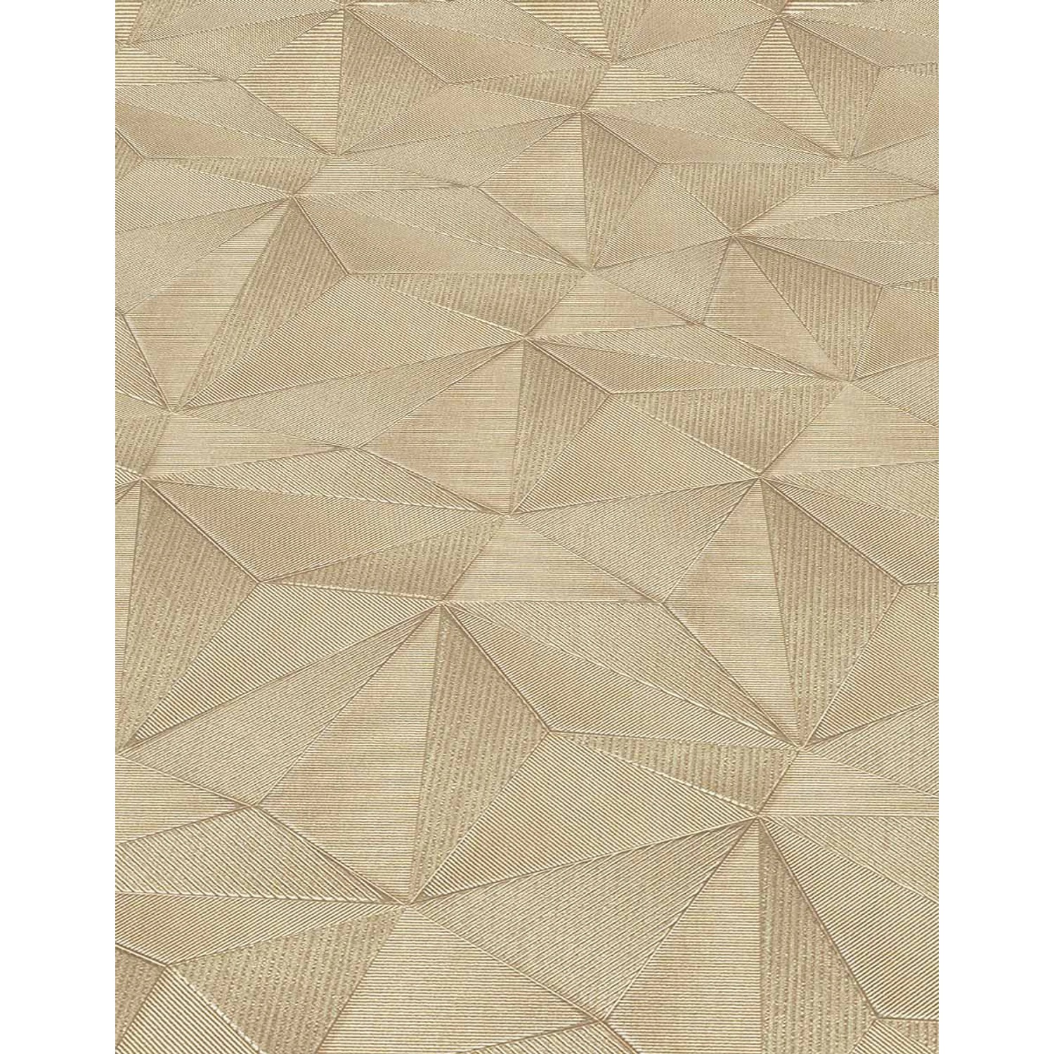 Goldene Vliestapete mit 3D Grafikdesign von Erismann, Spotlight Kollektion.