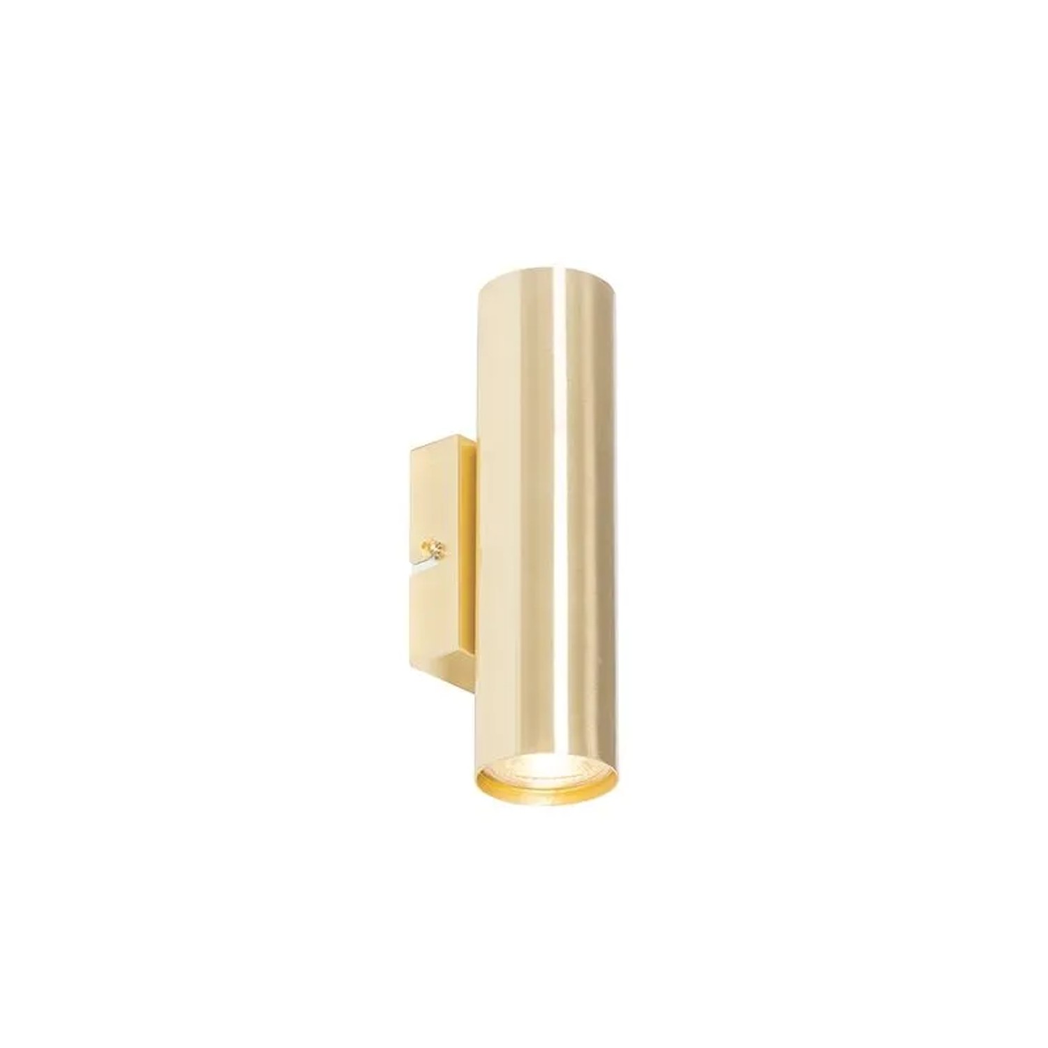 QAZQA Moderne Wandleuchte Messing 2 Flammig Jeana