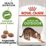 Royal Canin Outdoor Katzenfutter, Trockenfutter für aktive Freigänger Katzen im 10 kg Sack.