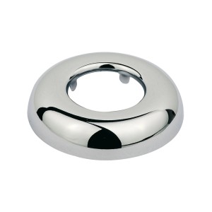 Verchromte Kirchhoff Siphon-Rosette, 32x70x15 mm, für Spülen-Siphons zur Abdeckung von Rohrdurchführungen.