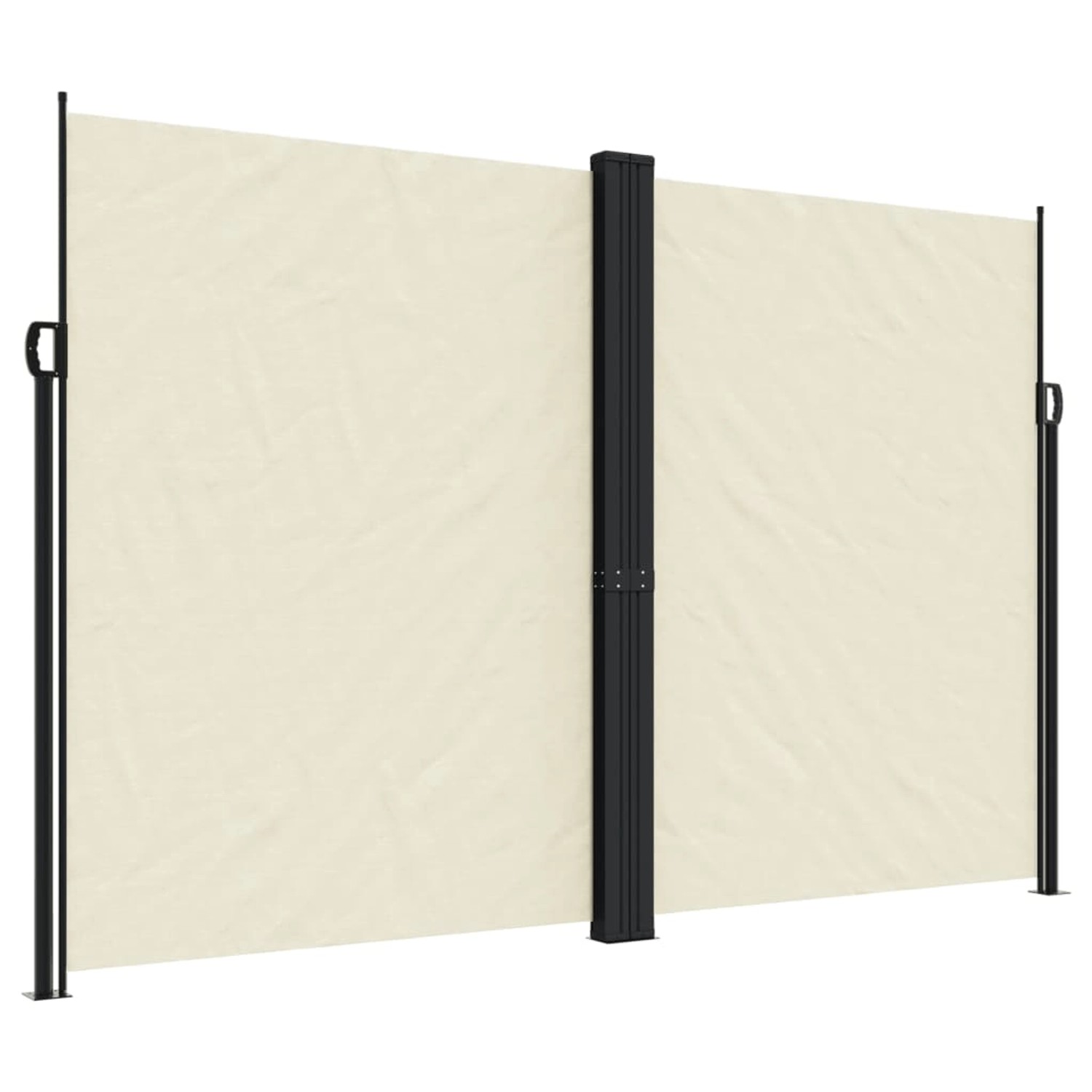 furnicato Seitenmarkise Ausziehbar Creme 220x1200 cm günstig online kaufen