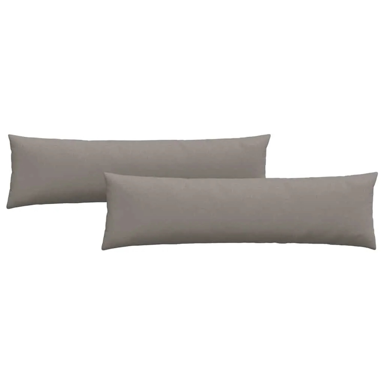 vidaXL Sofakissen 2 Stück Taupe 145 x 40 cm Stoff 42013831