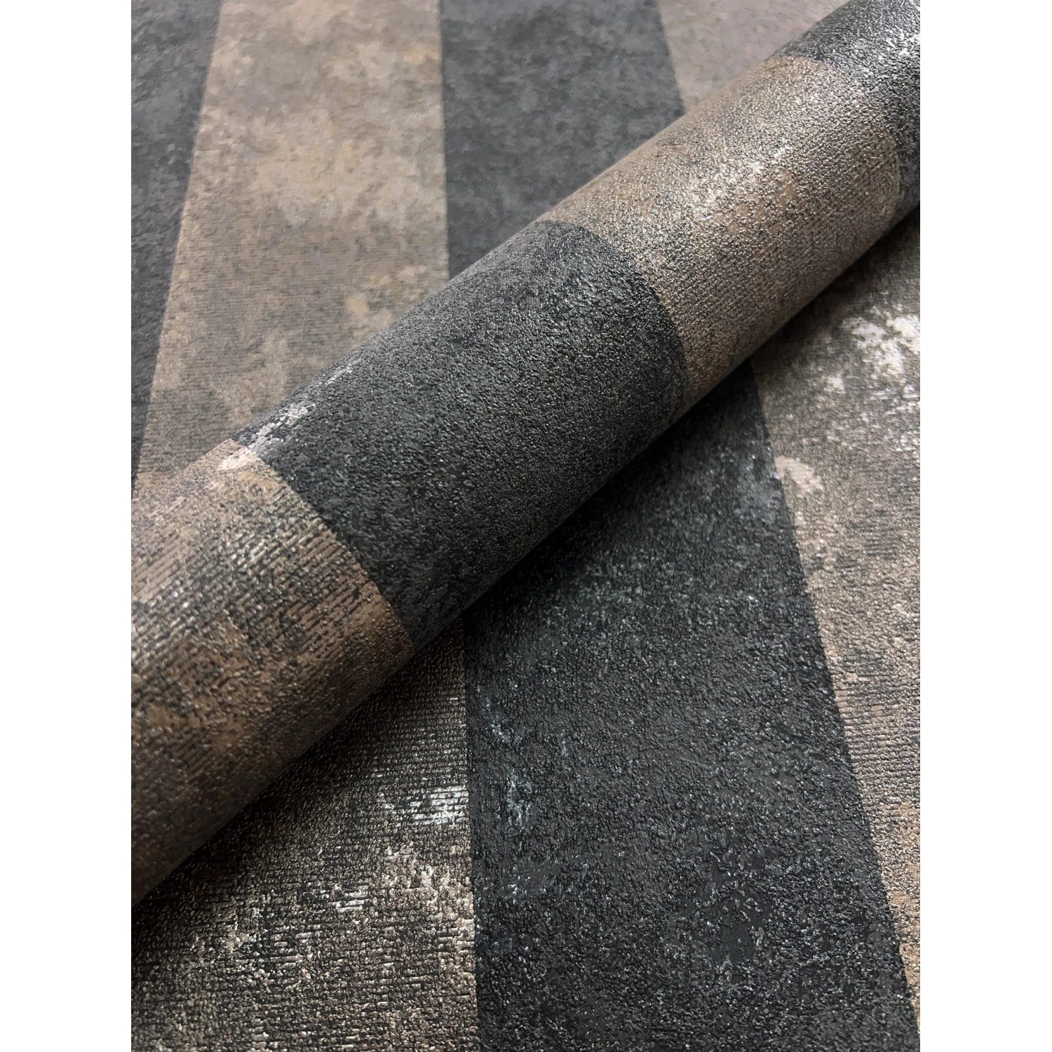 Newroom Vliestapete Saliba Black Streifen Modern FSC®