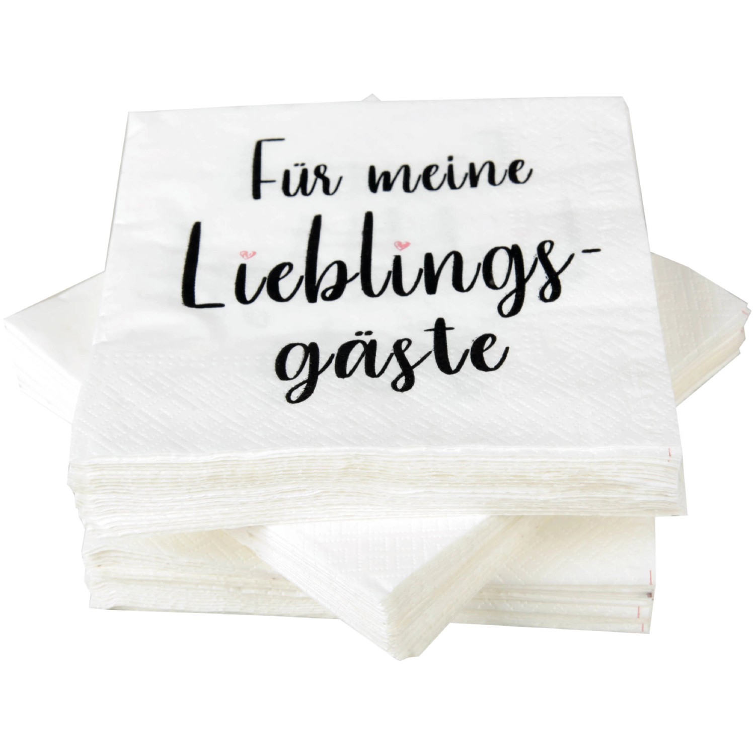 Bestlivings Servietten 33 x 33 cm 3 Lagig 100er Pack Lieblingsgäste