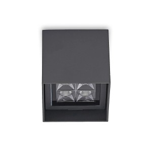 Lindby LED Deckenleuchten Eveta 9915017 Modern in Schwarz aus Aluminium 1-flammig