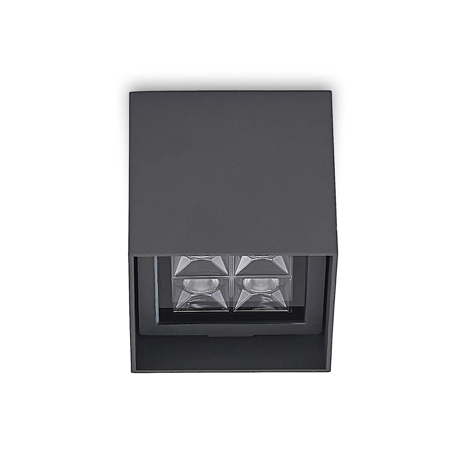 Lindby LED Deckenleuchten Eveta 9915017 Modern in Schwarz aus Aluminium 1-flammig