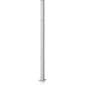 Noor Standpfosten für Seitenmarkise Exklusiv, 140 cm, aus Metall, zur Bodenmontage.