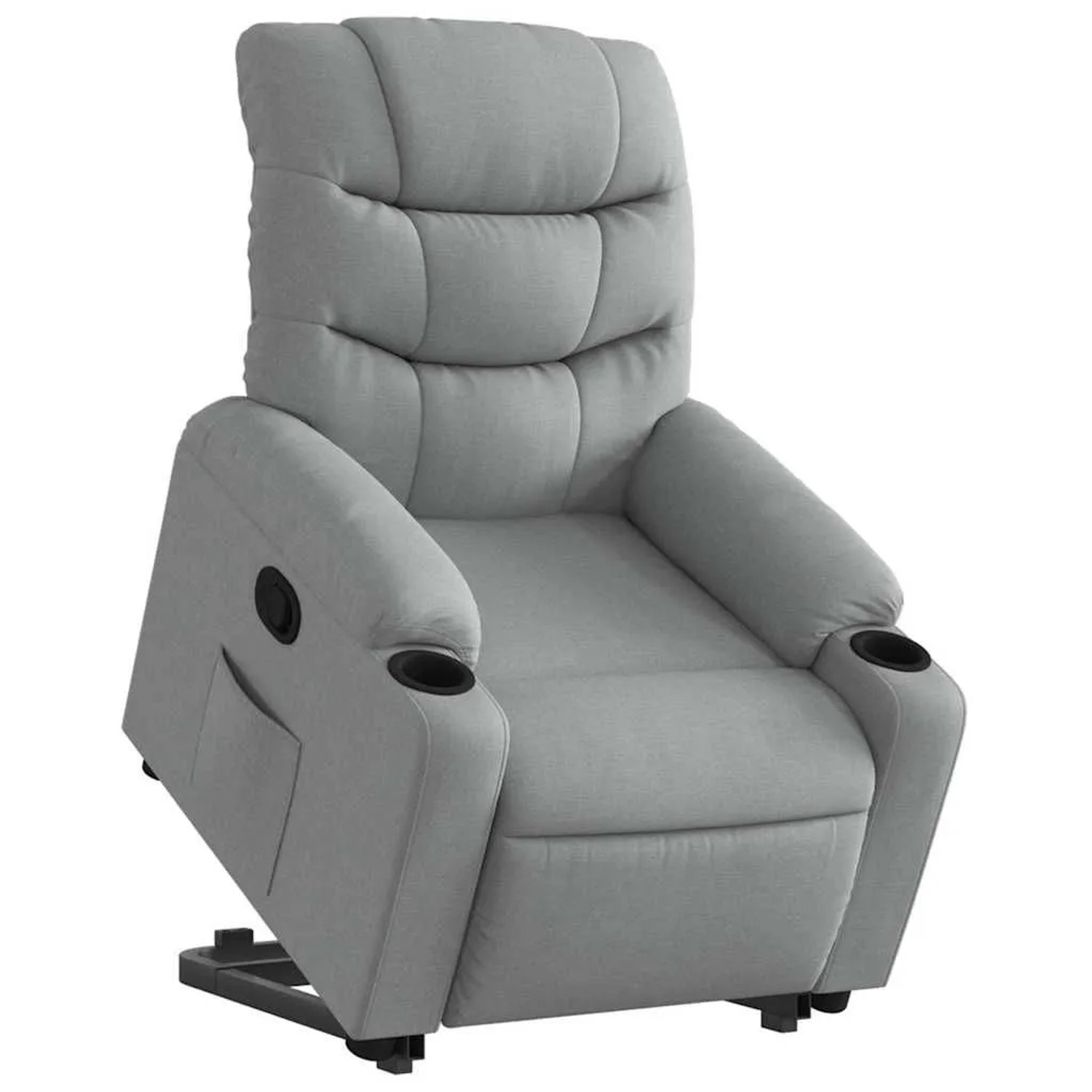 vidaXL Relaxsessel mit Aufstehhilfe Hellgrau Stoff 3206645 günstig online kaufen
