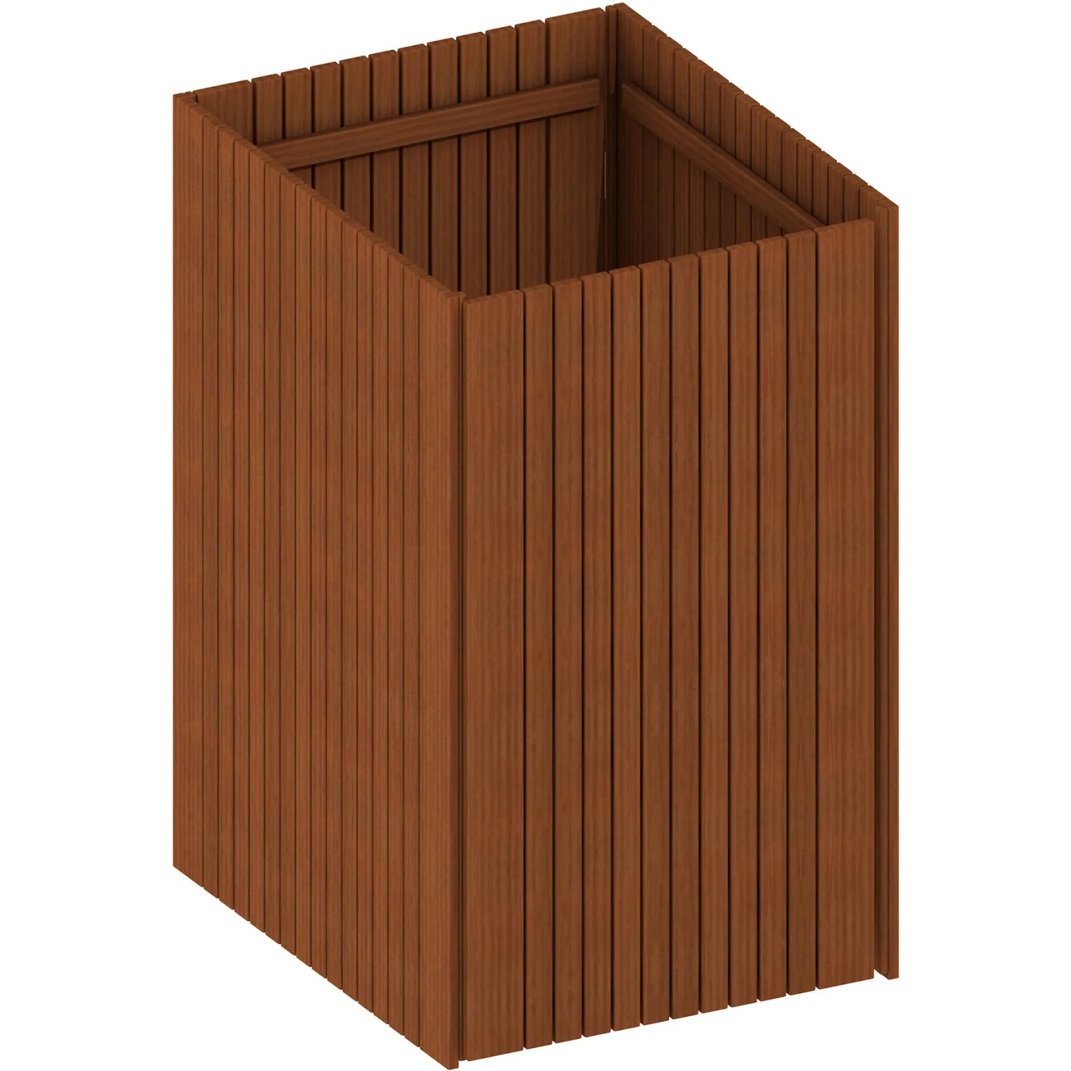 Mülltonnenbox System Binto Grundverkleidung Hartholz FSC®