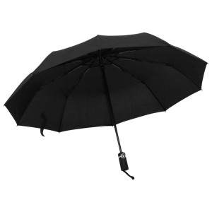 vidaXL Faltbarer Regenschirm Automatisch Schwarz 104 cm 149145