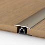 Übergangsprofil Edelstahl matt, 900mm, für Laminat & Parkett. Höhenausgleich bis 6mm.