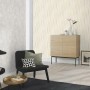 Beige Vliestapete mit Wellenmuster „Tapetenwechsel II“ von Rasch, passend zur modernen Raumgestaltung.