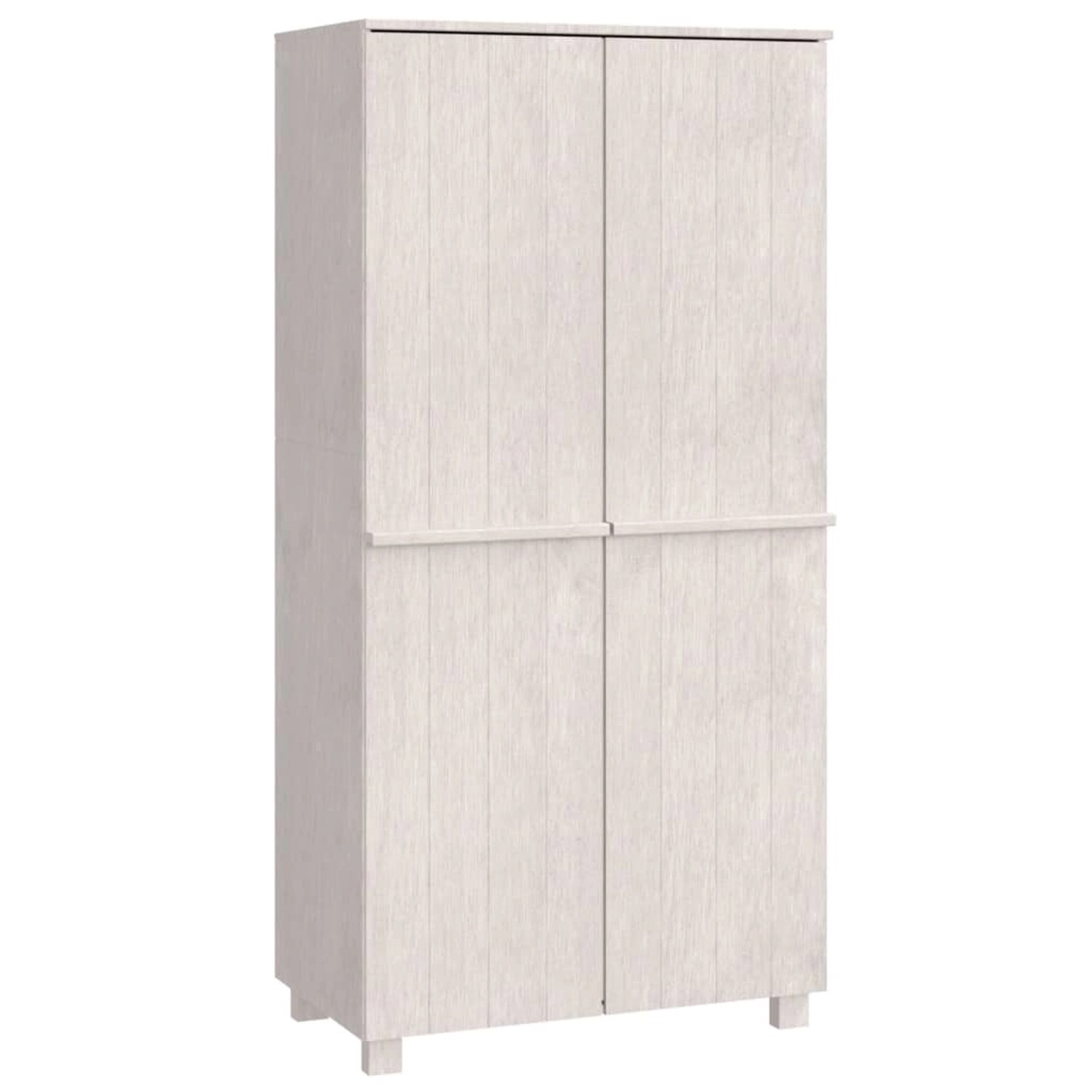 Thumbnail - vidaXL Kleiderschrank HAMAR Weiß 89x50x180 cm Massivholz Kiefer
