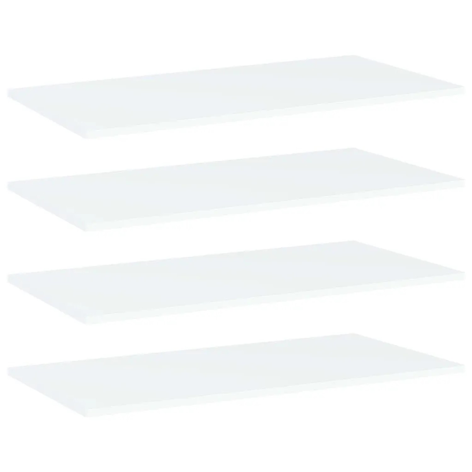 vidaXL Bücherregal-Bretter 4 Stk Weiß 80x40x1,5 cm Holzwerkstoff 805330