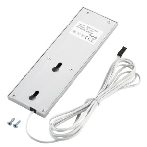 SOTECH 3er Set LED Möbelleuchten GIULIA II Ohne Sensor Silbergrau 4000K Neutralweiß inkl. Trafo und Verteiler