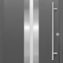 Anthrazit Sicherheits-Haustür ThermoSpace Prime Dublin RC2, 110x210 cm, Rechtsanschlag.