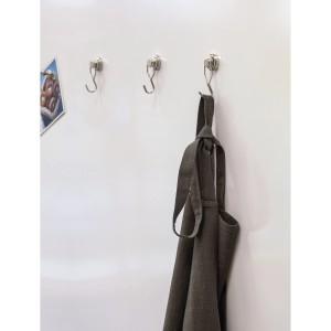 Fix-o-moll Topfmagnete mit drehbarem Haken, 2er-Set, zum Aufhängen von Haushaltshelfern.