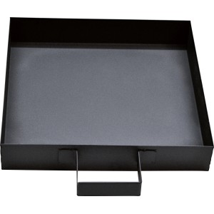 Schwarzer Aschekasten für Kaminofen Granit aus Metall, Zubehör für Kamine & Öfen.