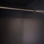 Innenansicht: Jet-Line Stahlschrank Omsk anthrazit-weiß mit Garderobe.