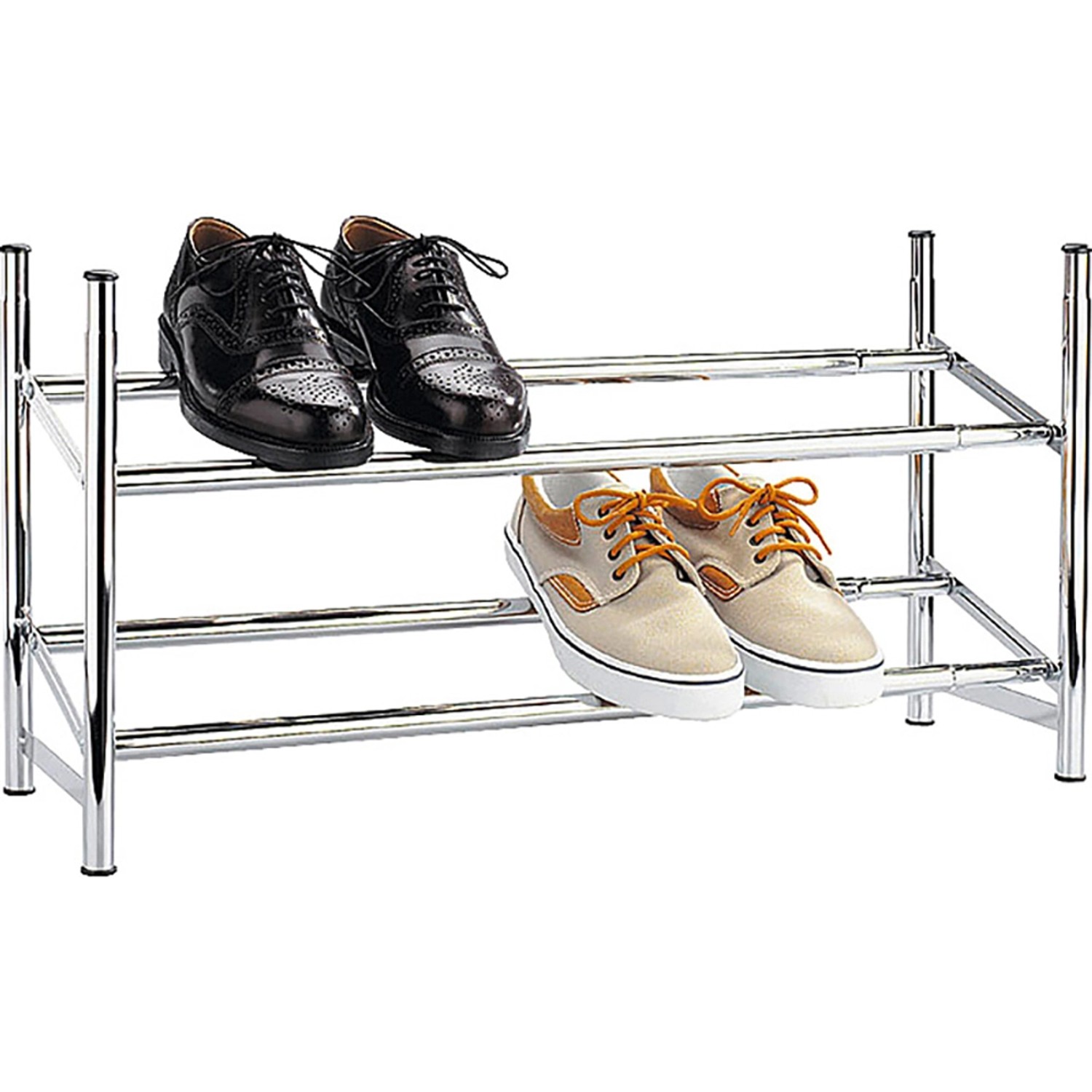 Wenko Schuhregal Ausziehbar Vernickelt  62-115 x 23 x 35 cm günstig online kaufen