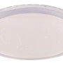 Weiße Globo LED-Deckenleuchte Carry, Ø 53cm, mit Farbwechsel, Dimmfunktion und Sparkle-Dekor.